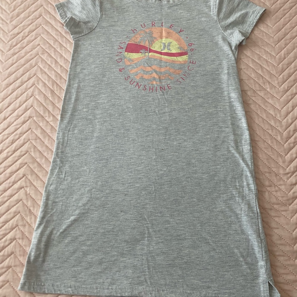 Gray Hurley Graphic T-Shirt Dress